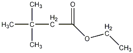 叔丁基乙酸乙酯                          分子结构