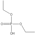 磷酸二乙酯                          分子结构式